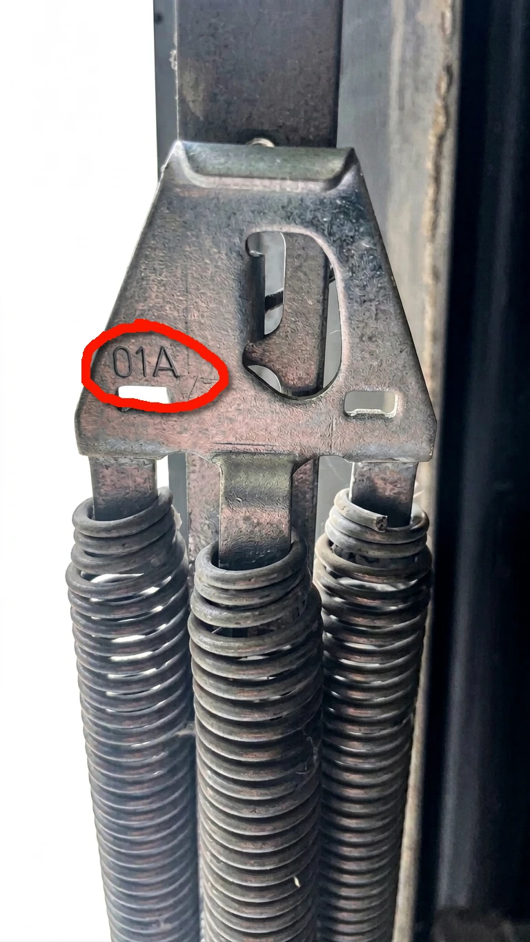 Resorte de tracción externo Novoferm